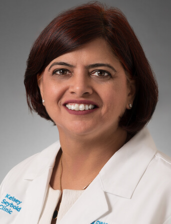 Portrait of Sonia Gyamlani, MD, Internal Medicine specialist at Kelsey-Seybold Clinic.