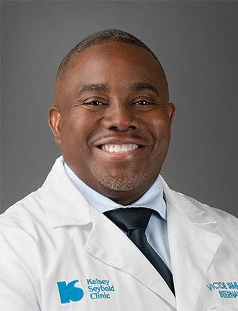 Portrait of Victor Simms, MD, MPH, MACP, Internal Medicine specialist at Kelsey-Seybold Clinic.