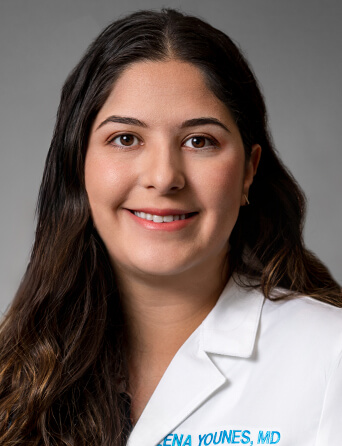 Portrait of Lena Younes, MD, OB/GYN specialist at Kelsey-Seybold Clinic.