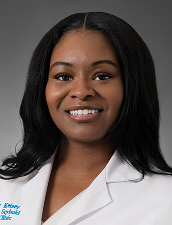 Portrait of Brittney Morning, MD, Family Medicine specialist at Kelsey-Seybold Clinic.