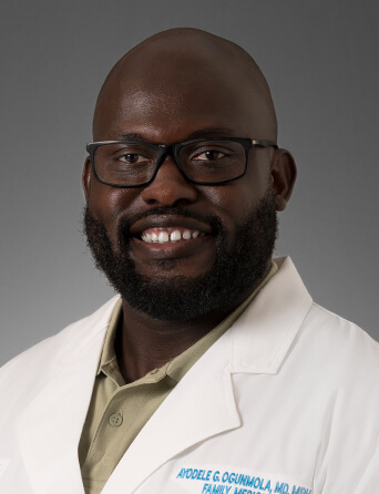 Portrait of Ayodele Ogunmola, MD, MPH, Family Medicine specialist at Kelsey-Seybold Clinic.