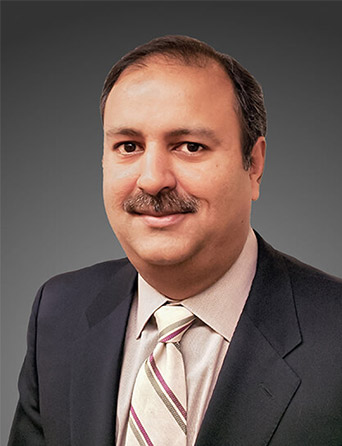 Portrait of Azam Kundi, MD, Internal Medicine specialist at Kelsey-Seybold Clinic.