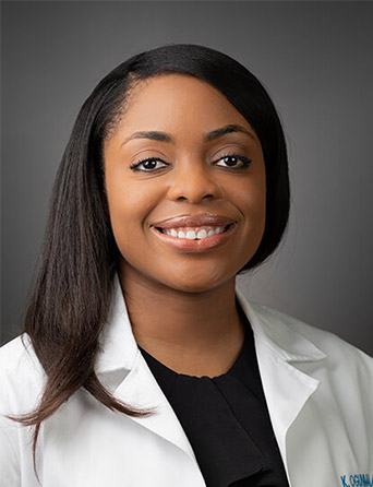 Portrait of Kenne Ogunmakin, MD, FAAD, Cosmetic Dermatology and Dermatology specialist at Kelsey-Seybold Clinic.